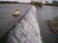 this kind of weir is difficult for fish to climb