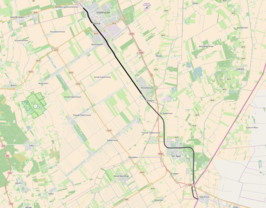 Spoorlijn Stadskanaal - Ter Apel Rijksgrens op de kaart