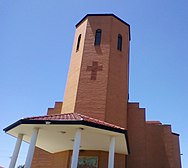 Cross above main entrance