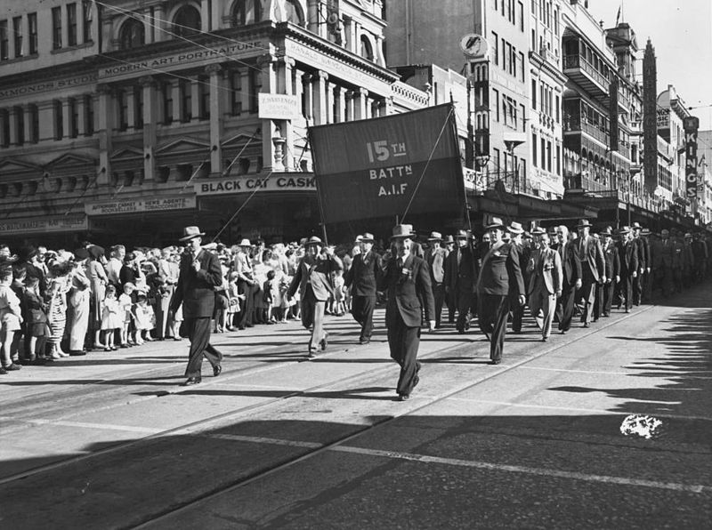 File:StateLibQld 1 153527 Anzac Day march in Brisbane, ca. 1954.jpg