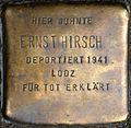 Stolperstein für Ernst Hirsch (Pantaleonswall 32)