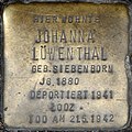 Stolperstein für Johanna Löwenthal (Bonner Straße 33)