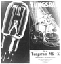 Tungsram MR-X radio transmitter tube for audio communication (1917)