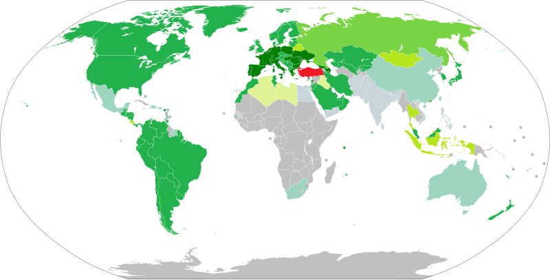 .mw-parser-output .legend{page-break-inside:avoid;break-inside:avoid-column}.mw-parser-output .legend-color{display:inline-block;min-width:1.25em;height:1.25em;line-height:1.25;margin:1px 0;text-align:center;border:1px solid black;background-color:transparent;color:black}.mw-parser-output .legend-text{}
Republic of Turkey
Unlimited stay
Visa not required (90 days and may enter with ID card)
Visa not required (90 days)
Visa not required (60 days)
Visa not required (30 days)
Visa not required (90 days - conditional)
eVisa (30 days)
eVisa (30 days - conditional)
Visa required Turkey visa policy.svg