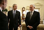 George W. Bush och Litauens president Valdas Adamkus, 2007