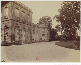 Le "petit" et "grand" château peu de temps avant la destruction du "grand château".