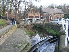 WhistonVillageStreamNearRotherham(AndrewLoughran)Jan2006.jpg