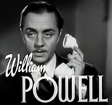 William Powell en 1937 en a cinta The Last of Mrs. Cheyney.