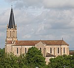 L'église paroissiale vue de La Croix.