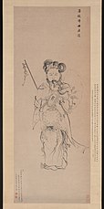 准提佛母法像图 轴 - 陈洪绶 (1620年; 明)