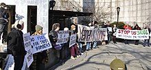 Protest against U.S. involvement in the military intervention in Yemen, New York City, 2017 019 Rally (39025071401).jpg