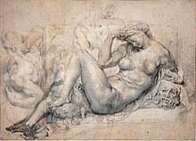 The Night, 1601–1603, black chalk and gouache on paper (after Michelangelo), Louvre-Lens
