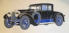 1920 Phianna Coupe from brochure illustrated by Ray Wilcox