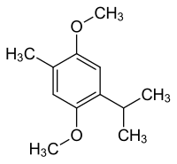 Strukturformel von 2,5-Dimethoxy-p-cymol