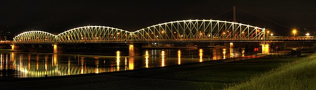 Railway bridge Linz (HDR Panorama)