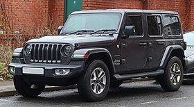 Jeep Wrangler Sahara Unlimited Multijet 2.1 Front.jpg 2018 года