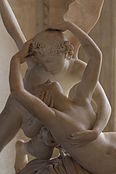 Ο Amor (Έρωτας) φιλάει την Ψυχή του Antonio Canova, Λούβρο
