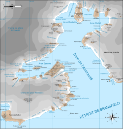 Carte de la baie de l'Amirauté.