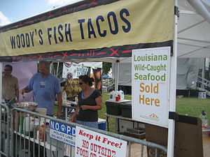 Fish taco stand
