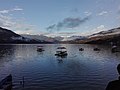 Scenery of Phewa Lake in Nepal.