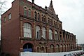 Former Co-op furniture factory after the fire.