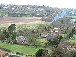 Bledlow Ridge from hill above Slough Bottom Farm - geograph.org.uk - 527531.jpg