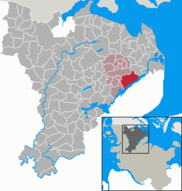 Läget för kommunen Boren i Kreis Schleswig-Flensburg