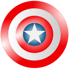 Emblem on Captain America's shield