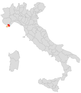 Circondario di Porto Maurizio – Localizzazione