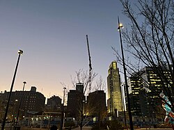 View of Downtown Omaha looking west from the Gene Leahy Mall