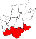 Localização do distrito de Sedibeng