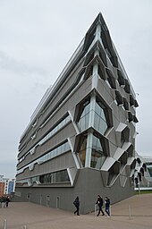 An aspect of the Engineering and Computing Building, officially opened by Princess Anne in February 2013 Engineering and Computing Building, Coventry University, from north-west.jpg