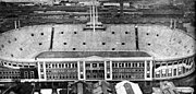 El estadio, horas antes de su inauguración.