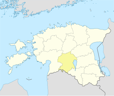 Location map Estonia Viljandi County