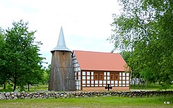 Local church overseeing the river