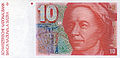10-Schweizer-Franken-Note von 1976 bis 1995
