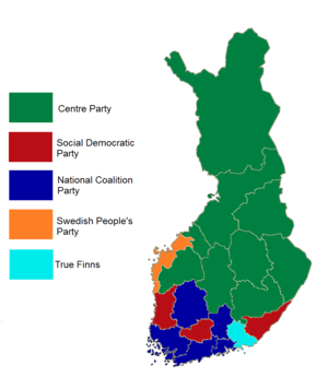 Elecciones parlamentarias de Finlandia de 2011