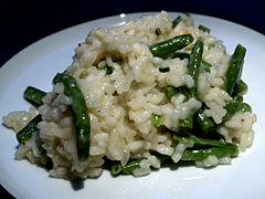 Risotto con fagiolini