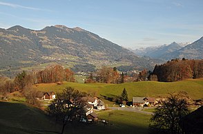 Blick von Gampelün in den Walgau