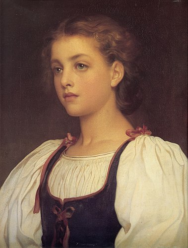 Biondina, 1879, olejomaľba od Frederica Leightona