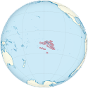 Location map of French Polynesia.