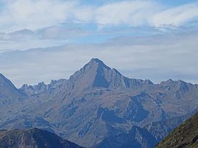 Vue du Grand Barbat depuis Hautacam.