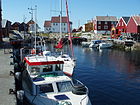 Havnen på sørsiden av Grip.