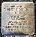Stolperstein für Albert Bachmann