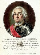 Le marquis de L'Estenduère est chargé en octobre 1747 d'escorter avec 8 vaisseaux le grand convoi de 252 navires de commerce pour les Antilles.