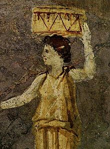 Hipparkhia ábrázolása egy római freskón