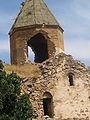 Closeup of the damaged dome