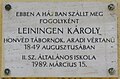 Leiningen-Westerburg Károly, Kossuth Lajos utca 18.