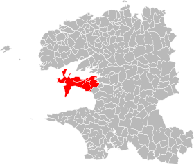 Localisation de Communauté de communes de la presqu'île de Crozon