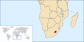 레소토의 위치